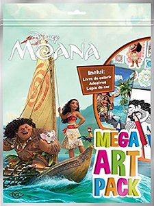 Livro Disney - Mega art pack - Moana