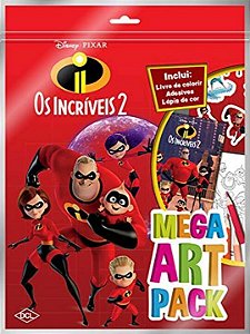 Livro Disney - Mega art pack - Os incríveis 2