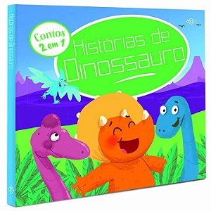 Livro Contos 2 em 1 - Histórias de dinossauros