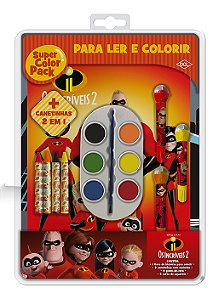 Livro Disney - Super color pack - Os incríveis 2