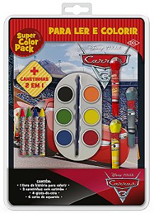Livro Disney - Super color pack - Carros 3