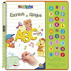Livro Escute e Aprenda! Escreva Apague ABC com Sons (Esco...