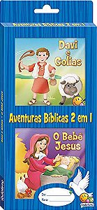 Livro Aventuras Bibl. 2 Em 1: Davi E Golias-O Bebe Jesus