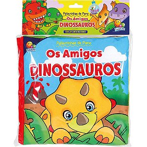 Livro Palavrinhas de Pano II:Amigos Dinossauros,Os