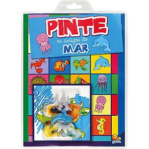 Livro Vamos Pintar! PINTE os amigos do MAR