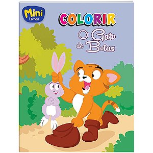 Livro Mini - Colorir: Gato de Botas, O