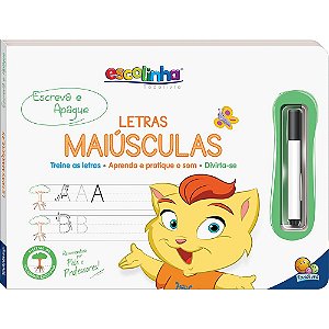 Livro Escolinha Escreva e Apague II: Letras Maiúsculas