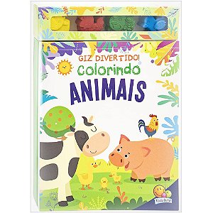 Livro Giz Divertido! Colorindo Animais
