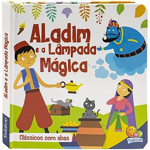 Livro Clássicos com Abas: Aladim e a Lâmpada Mágica