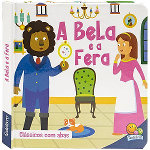 Livro Clássicos com Abas: Bela e a Fera, A