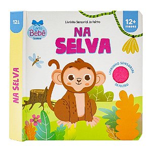 Livro Livrinho Sensorial de Feltro: Na Selva