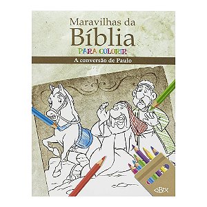 Livro Maravilhas da bíblia para colorir: A conversão de Paulo