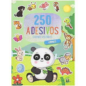Livro 250 Adesivos - Criando Histórias: Animais
