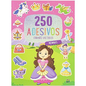 Livro 250 Adesivos - Criando Histórias: Meninas