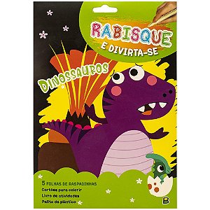 Livro Rabisque e Divirta-se! Dinossauros