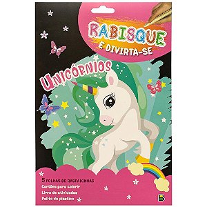 Livro Rabisque e Divirta-se! Unicórnios