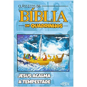 Livro Clássicos da Bíblia em Quadrinhos: Jesus acalma a Tempest...