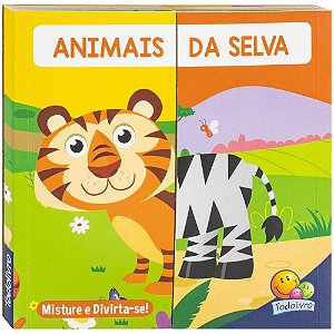 Livro Misture e Divirta-se! Animais da Selva