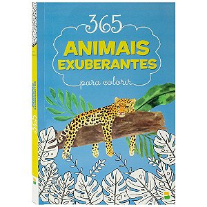 Livro 365 animais exuberantes para colorir
