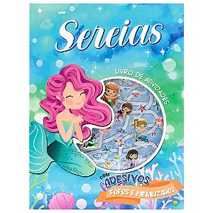 Livro Livro de Atividades + Adesivos Metalizados: Sereias