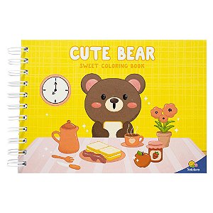 Livro Sweet Coloring Book: Cute Bear