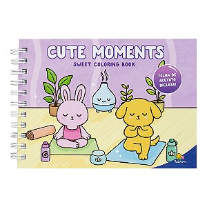 Livro Sweet Coloring Book: Cute Moments