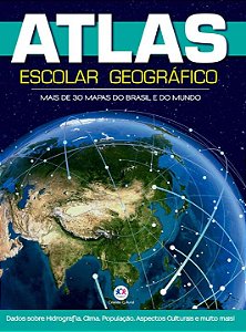 Livro Atlas Escolar Geográfico 48p: Mais de 30 mapas de B...