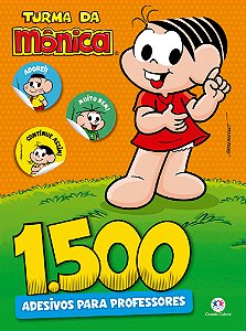 Livro 1500 adesivos para professores - Turma da Mônica