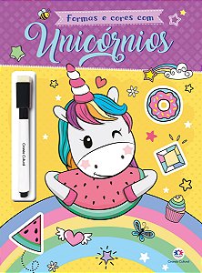 Livro Formas e cores com unicórnios