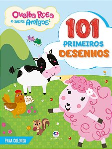 Livro 101 primeiros desenhos - Ovelha Rosa e seus amigos
