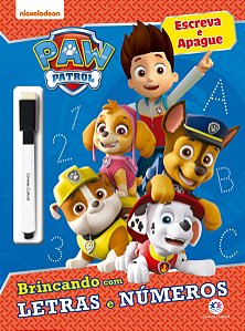 Livro Patrulha Canina - Brincando com letras e números