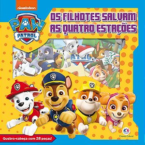 Livro Patrulha Canina - Os filhotes salvam as quatro esta...