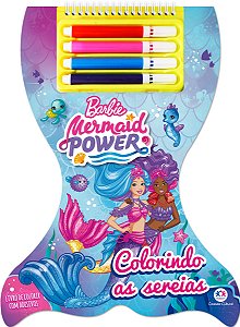 Livro Barbie - Colorindo as sereias: Mermaid power