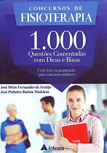 Livro Concursos de fisioterapia - 1000 questões comentada...