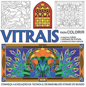 Livro Vitrais para colorir