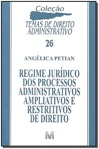 Livro Regime jurídico dos processos administrativos ampli...