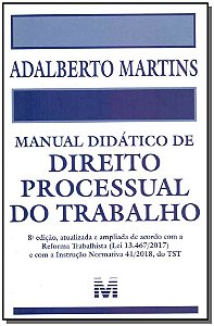 Livro Manual didático de Direito Processual do Trabalho -...