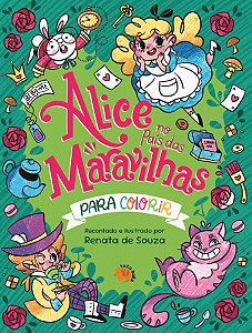 Livro Alice no país das maravilhas para colorir