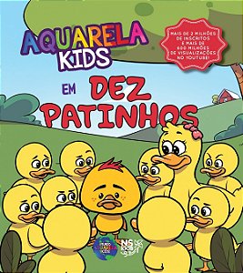 Livro Aquarela kids em dez patinhos