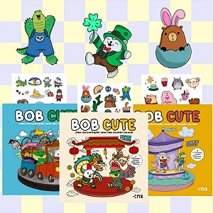 Livro Kit Bob Cute - Férias + Parque De Diversão + Festas