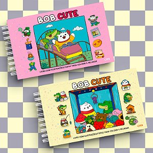 Livro Kit Bob Cute - Capa Dura Amarelo + Capa Dura Rosa