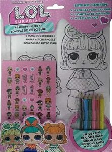 Livro L.O.L. Surprise! Colorindo com adesivos
