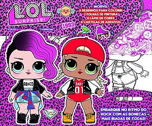 Livro L.O.L. Surprise!: colorindo com adesivos especial