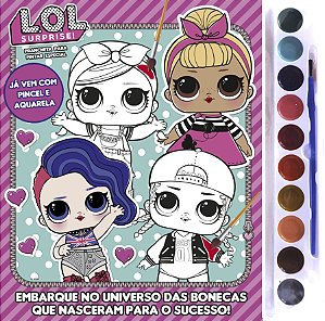 Livro L.O.L. Surprise!: prancheta para pintar especial