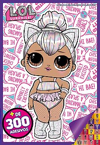 Livro L.O.L. Surprise! Mega prancheta para colorir com ad...