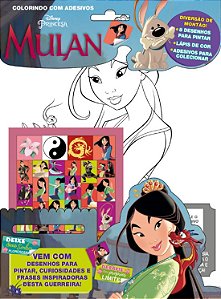 Livro Disney - Colorindo com adesivos - Mulan