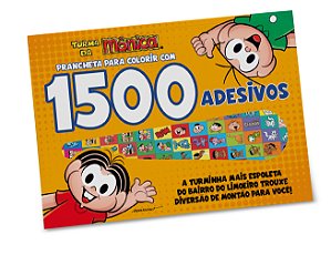 Livro Turma da Mônica - Prancheta para colorir com 1500 A...