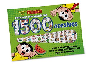 Livro Turma da Mônica - Prancheta para Colorir com 1500 A...