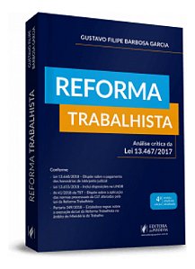 Livro Reforma trabalhista: análise crítica da lei 13.467/2017