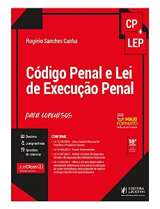 Livro Código Penal E Lei De Execução Penal Para Concursos (Cp +...